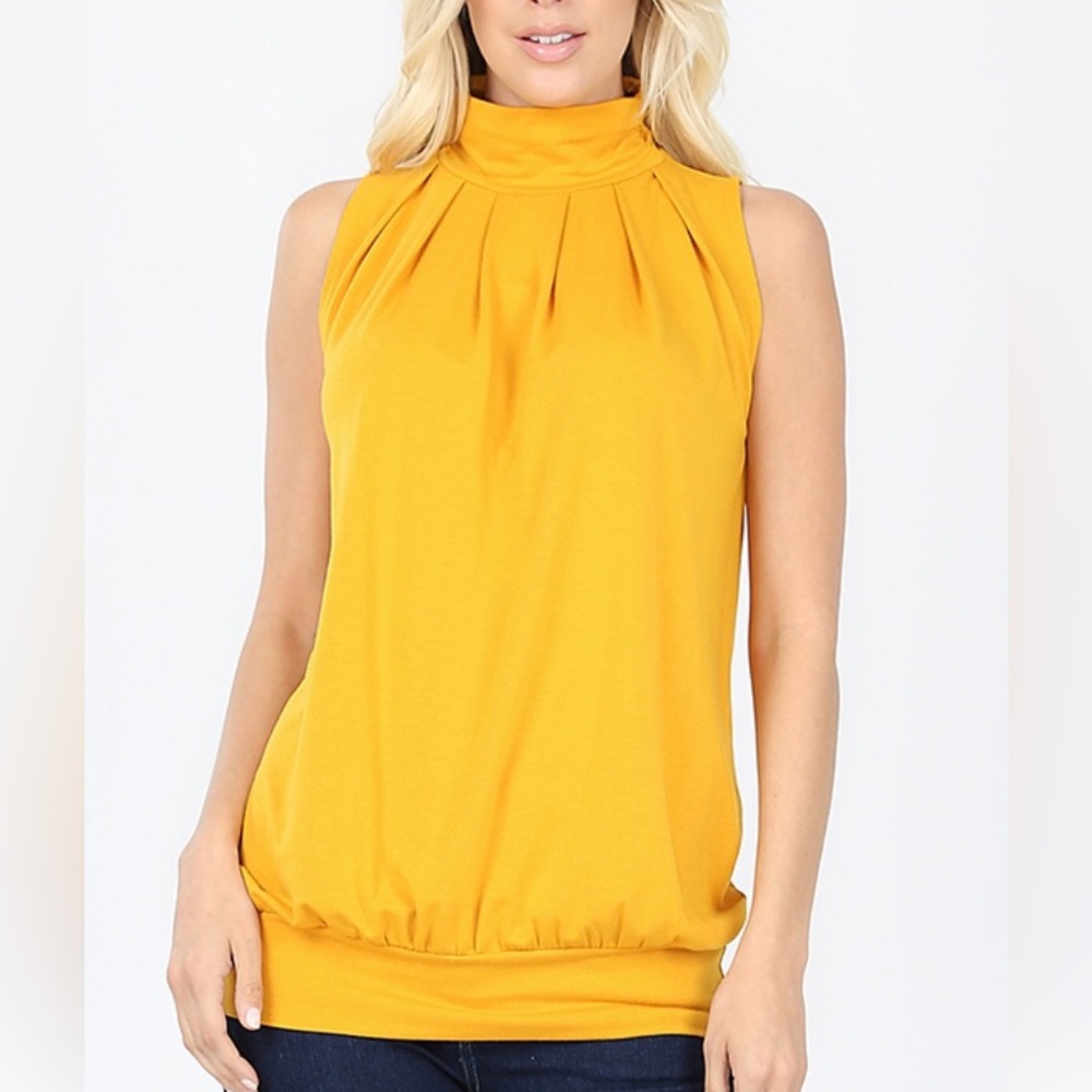 Zenana medium mustard high neck new